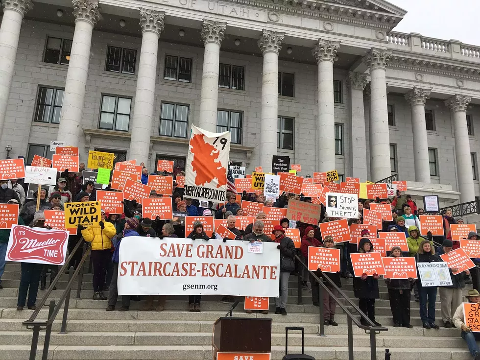 The scene Tuesday afternoon at the Capitol steps. - DW HARRIS