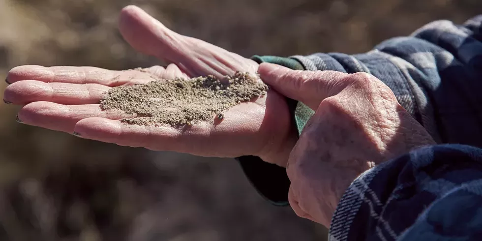 Ella Sorensen describes the unique sand found at the edge of the Great Salt Lake on a tour through the sanctuary. - SARAH ARNOFF