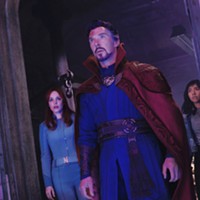 Rachel McAdams, Benedict Cumberbatch and Xochitl Gomez in Doctor Strange and the Multiverse of Madness