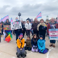 Utahns rally in support of transgender individuals and their right to access gender-affirming healthcare at the State Capitol on Jan. 24, 2023.