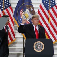 President Donald Trump during his December 2017 visit to Salt Lake City.