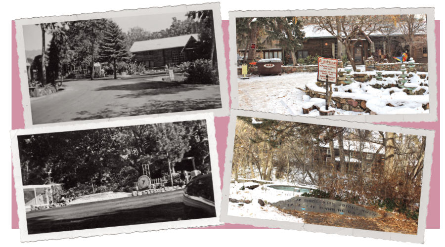 Then and now: Once Dr. George A. Allen’s Xanadu, Allen Park’s manicured grounds have given way to a derelict wasteland. (Archival pictures via Allen Publishing Co., Special Collections, J. Willard Marriott Library, The University of Utah) - ENRIQUE LIMÓN