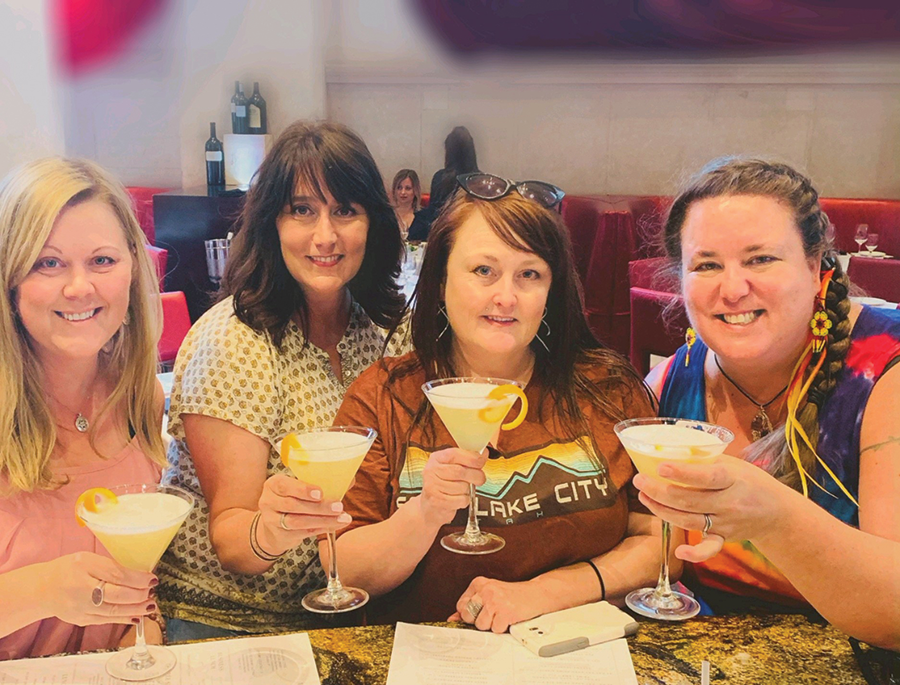 Left to right: Aimee Steinly, cousin Anna Martz, Kathy Mueller and Natalie Christensen - COURTESY PHOTO