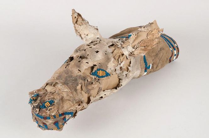 Bag, - deer-head shape, from the Spalding-Allen Collection