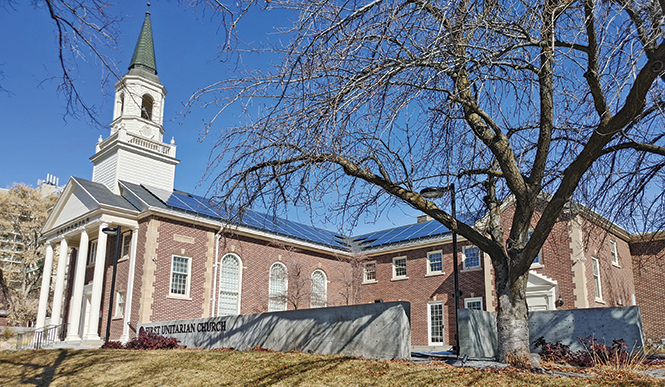 “Salt Lake City proved to be rocky ground for Unitarianism to take hold in,” says Judy Miller. This church, built in 1927, gave SLCUU a place to bloom. - JIM CATANO