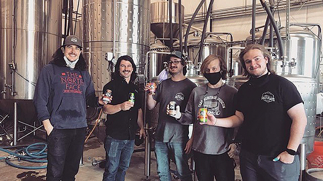 Salt Flats Brewing team invites you to sip their Slipstream Double IPA - COURTESY PHOTO