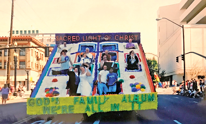 A Pride Parade float for the Sacred Light of Christ Church. - DEE BRADSHAW