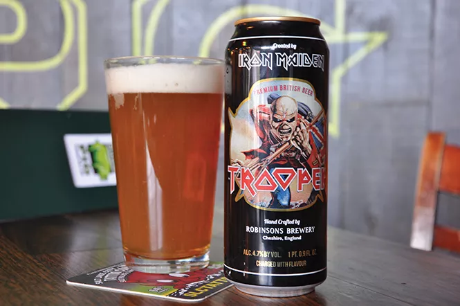 The Iron Maiden Trooper beer at Green Pig Pub - DEREK CARLISLE