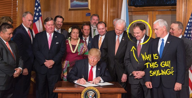 President Trump Signs the Antiquities Act 26, April 2017 - SHEALAH CRAIGHEAD