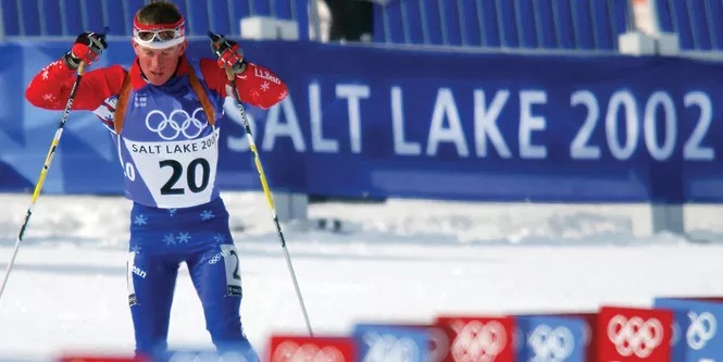Lawton Redman at the 2002 Winter Olympics - PRESTON KERES VIA WIKIMEDIA COMMONS