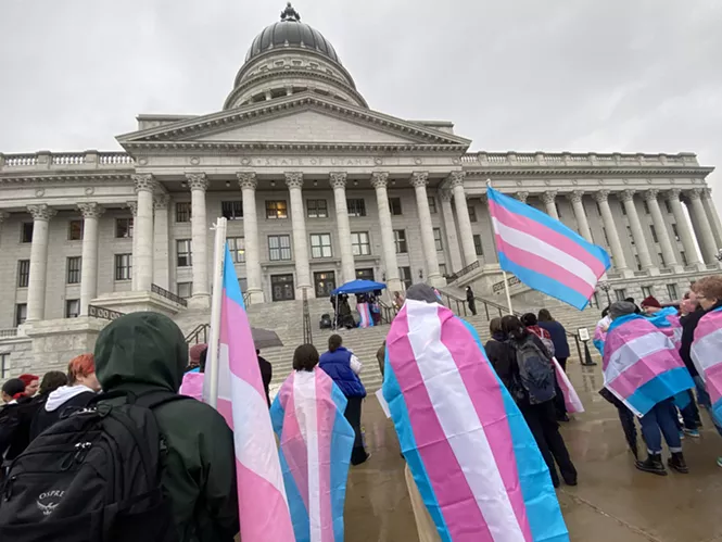 Demonstrators celebrate transgender pride at Utah Capitol; lawmakers prep bathroom bill for final vote - Vimarsana News