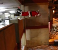 Watch Santa Parkour His Way Through SLC [Video]