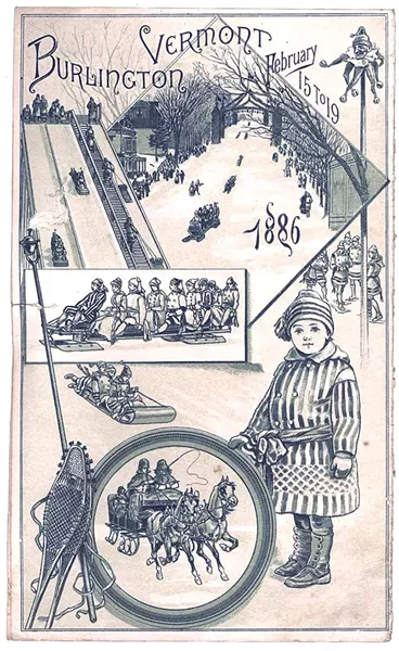 A print ad for the 1886 Burlington