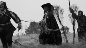 A psychedelic 17th-century rope parade (or something) in A Field in England, by Ben Wheatley