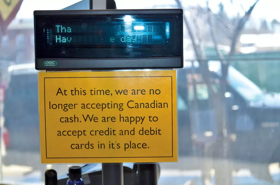 A sign at Newport Natural Market and Café - MOLLY WALSH