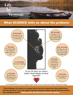 Vermont Right to Life flier - COURTESY