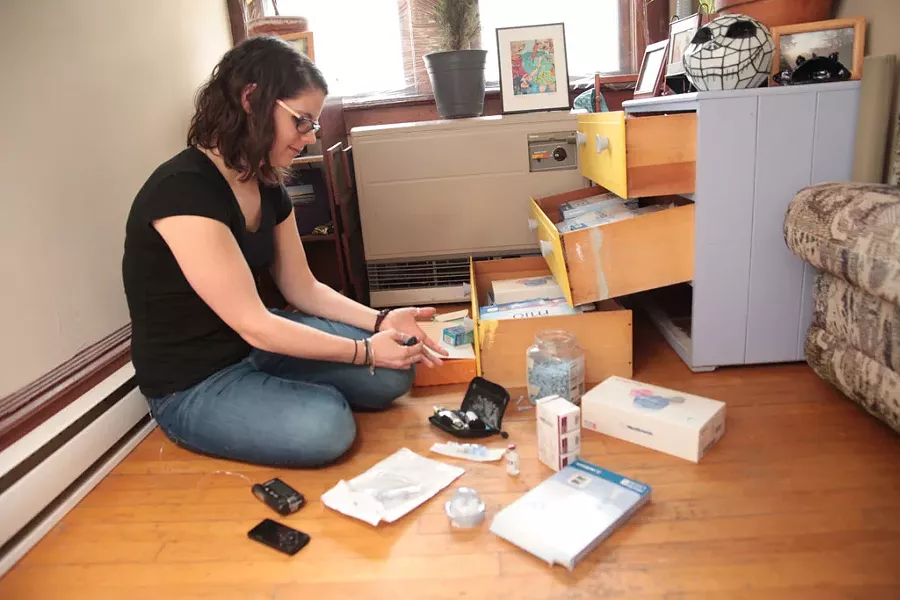 Alissa Carberry in her home - MATTHEW THORSEN