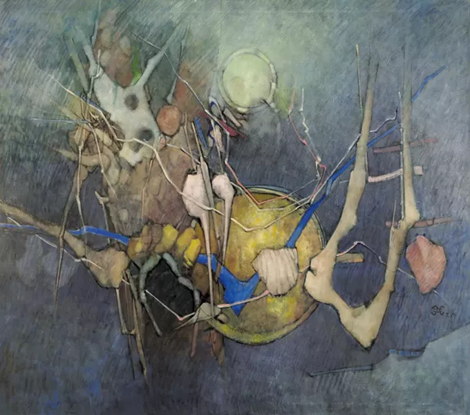 UNTITLED PAINTINGS BY PETER HELLER COURTESY OF BCA CENTER