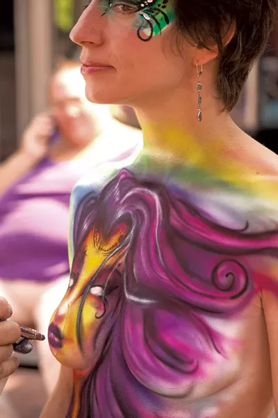 Avram painting Jana - MATTHEW THORSEN