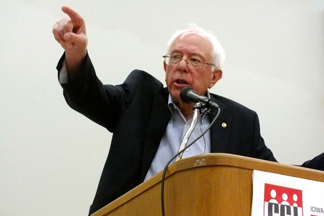 Bernie Sanders in Waterloo, Iowa - ADAM BURKE