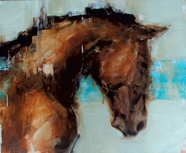 "Blue Horse" by Georganna Lennsen