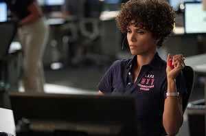 CALL OF DUTY Berry plays a 911 operator who puts her life on the line in Anderson's over-the-top thriller.
