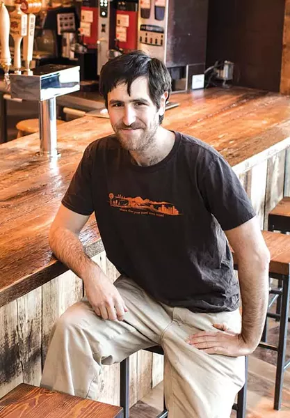 Co-owner Benjy Adler in the new Chubby Muffin café - OLIVER PARINI