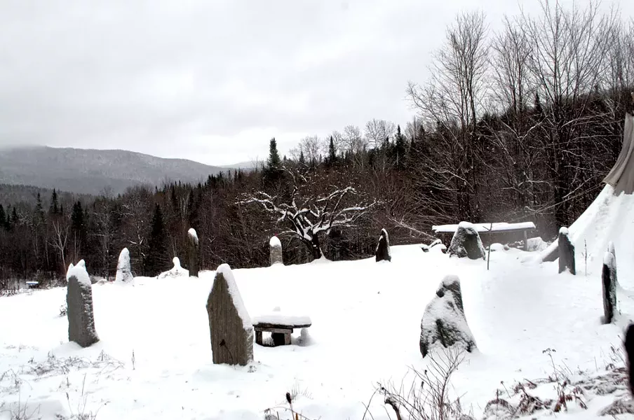 Dreamland's stone circle and sacred apple tree - HANNAH PALMER EGAN