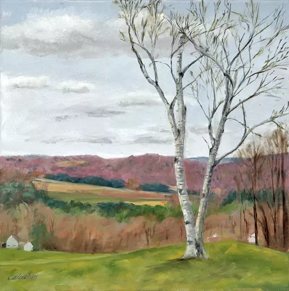 "Early Spring at Gray's Farm" by Nancy Calicchio - COURTESY OF DAVID SCHUTZ/GOVERNOR'S GALLERY