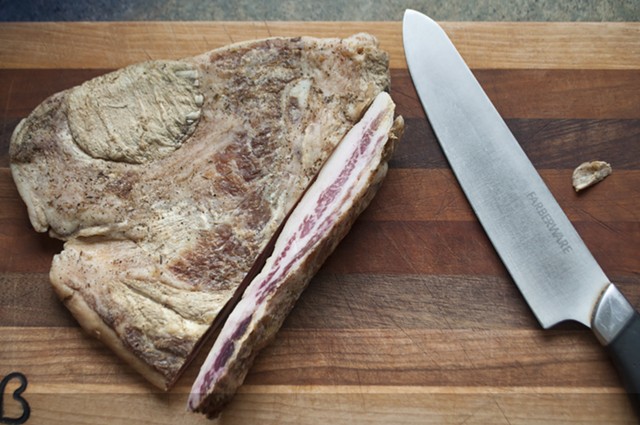 Homemade guanciale helps make this dish stand out, but thick-cut or slab bacon works, too. - HANNAH PALMER EGAN