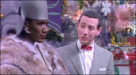 Grace Jones was probably as puzzled by Pee-wee Herman as Pee-wee was of her. - IMAGE ENTERTAINMENT