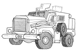 Vermont State Police obtained an MRAP armored vehicle through the 1033 Program. - MATT MORRIS