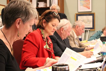 Members of the House Appropriations Committee review the budget Thursday - PAUL HEINTZ