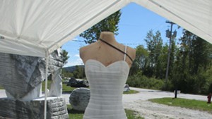 In West Rutland, a Pnina Tornai Dress Is Sculpted in Marble