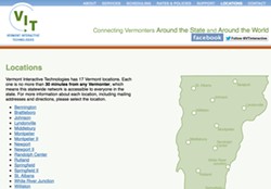 Vermont Interactive Television's website - SCREENSHOT