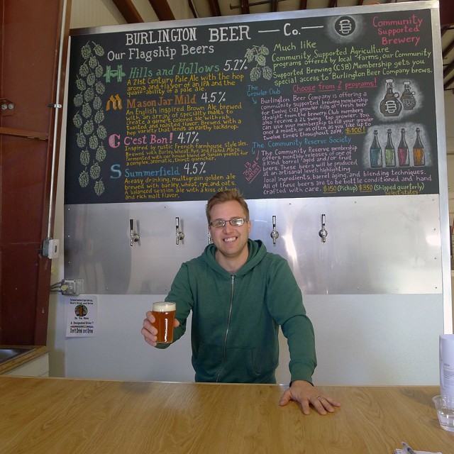 Joe Lemnah at Burlington Beer Company - CORIN HIRSCH