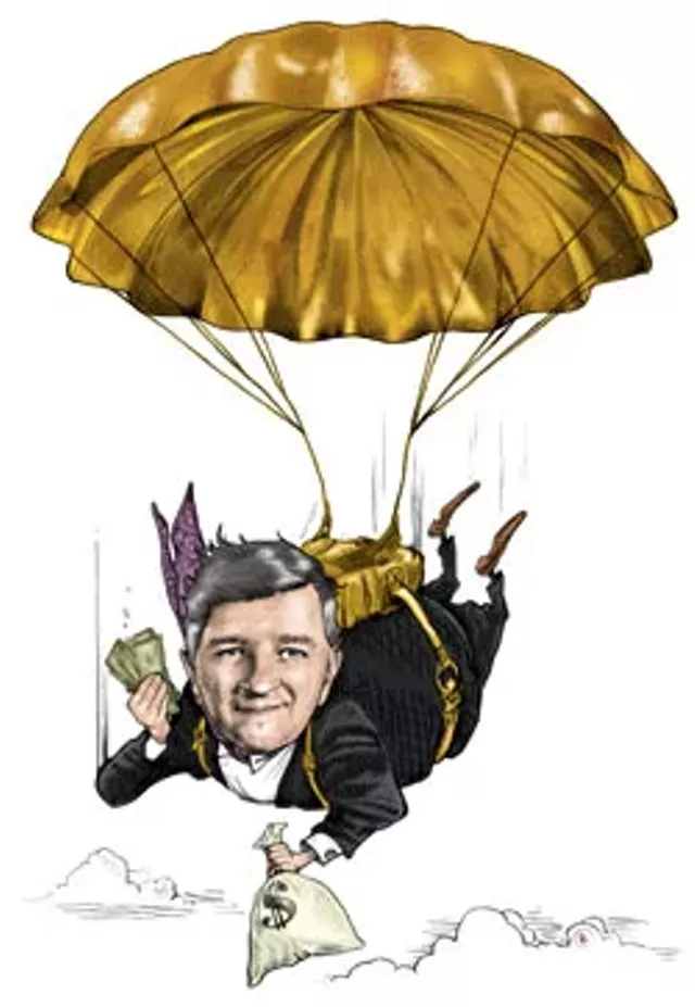 golden parachutes Learn more about golden parachutes - compensation that high-level executives at companies receive upon termination see the pros & cons as well as examples. golden parachutes Learn more about golden parachutes - compensation that high-level executives at companies receive upon termination see the pros & cons as well as examples.