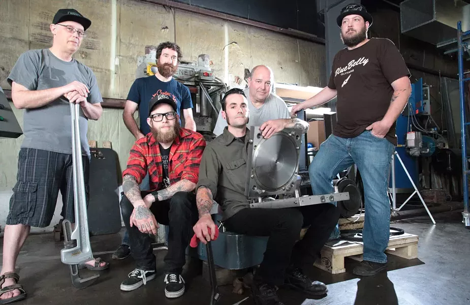 Left to right: Davor Amrain, Justin Campbell, Noah Crowther (back), Justin Crowther, Andre Bolduc, Chad Hammaker - MATTHEW THORSEN