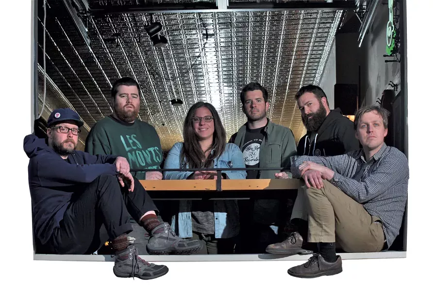 Left to right: Nick Mavodones, Brian Nagle, Ali Fogel, Matt Rogers, Ryan Smith and Paddy Reagan - MATTHEW THORSEN