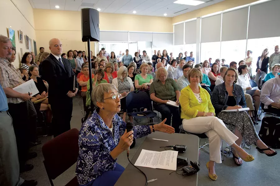 Locals speak to state legislators about the Department for Children and Families - MATTHEW THORSEN