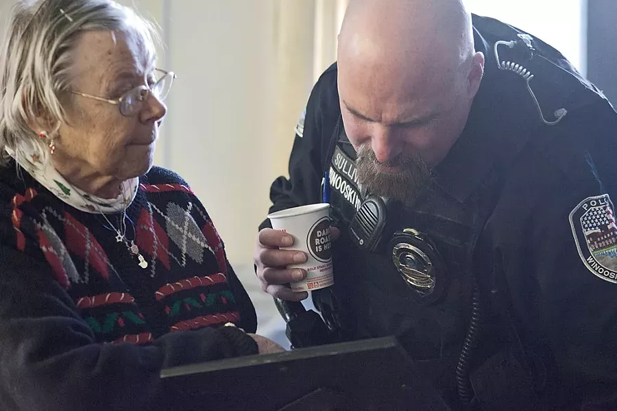 Luella Murton with Lt. William Sullivan - MATTHEW THORSEN