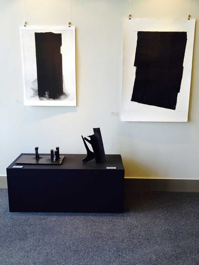 Monoprints and sculpture by Lynn Newcomb - COURTESY OF PAMELA POLSTON