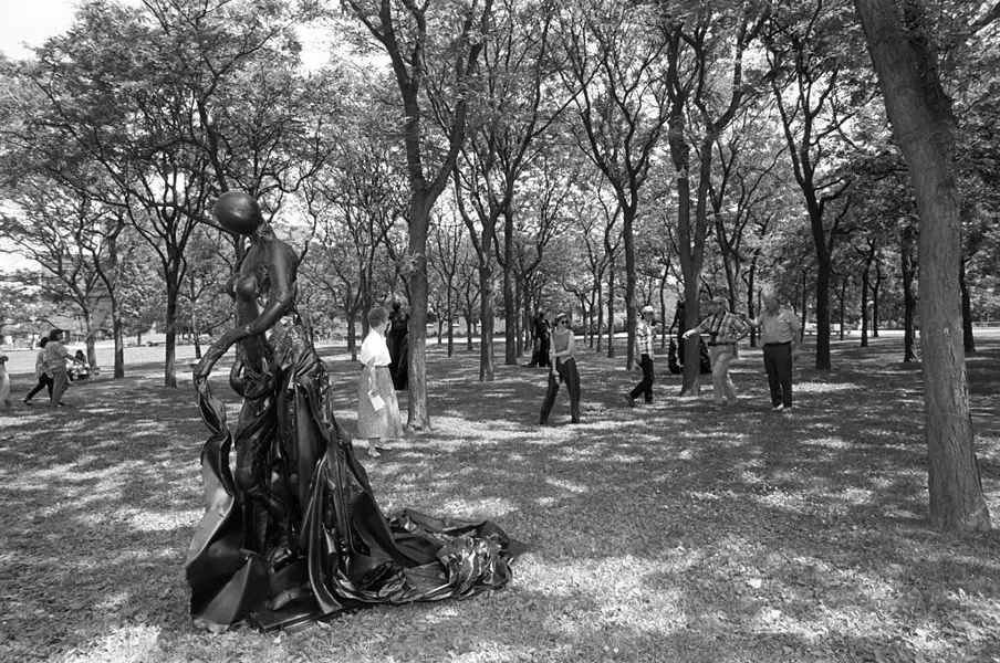Original installation of "Lamentations" at the University of Vermont, 1993 - COURTESY OF SALLY MCCAY/UNIVERSITY OF VERMONT