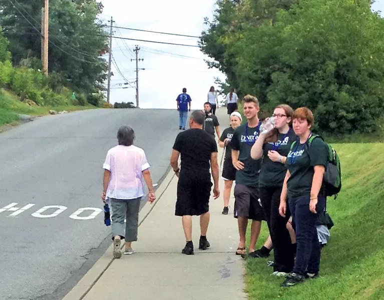 Participants along the route - KRISTEN FOUNTAIN