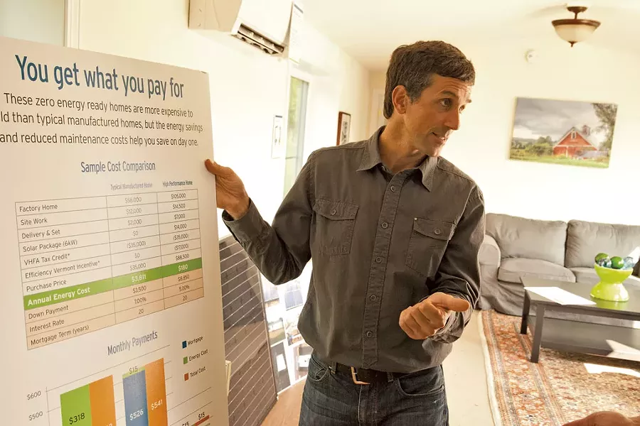 Peter Schneider gives a guided tour inside the Vermod home - MATTHEW THORSEN