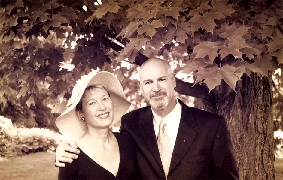 Polly Young-Eisendrath and Ed Epstein, 2001 - COURTESY OF POLLY YOUNG-EISENDRATH