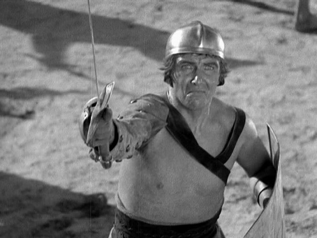 Preston Foster in gladiatorial gear as Marcus in The Last Days of Pompeii (1935) - WARNER BROS. PICTURES