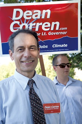 Progressive Dean Corren campaigns for lieutenant governor Tuesday. - MATT THORSEN