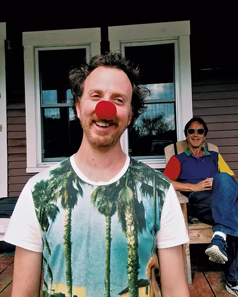 Ryan Miller with Rob - Mermin of Circus Smirkus - COURTESY OF VERMONT PBS
