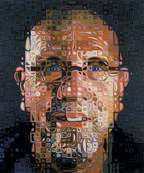 "Self Portrait Screenprint" by Chuck Close